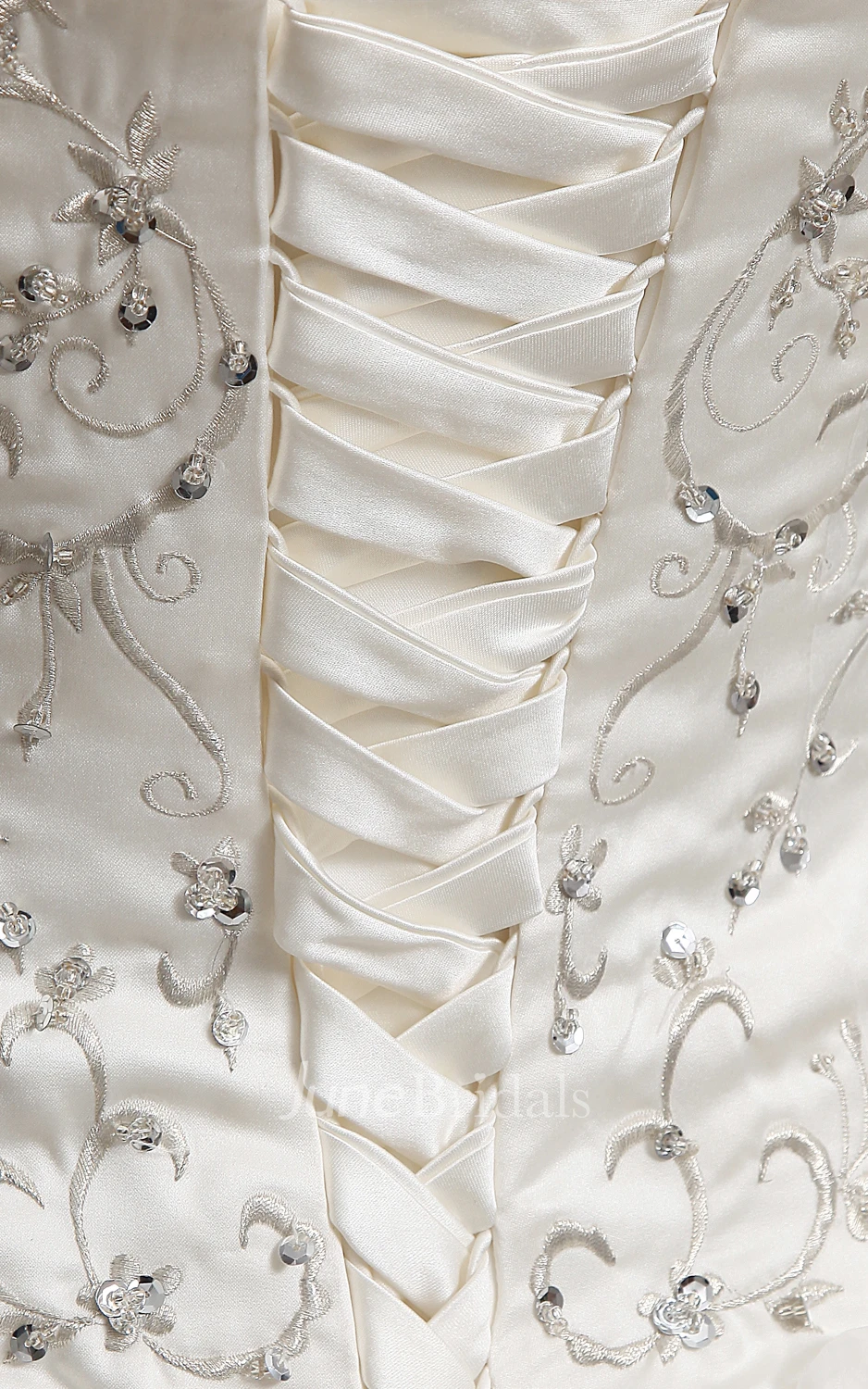 Glam Organza A-Line Style Dress With Embroidered Bodice