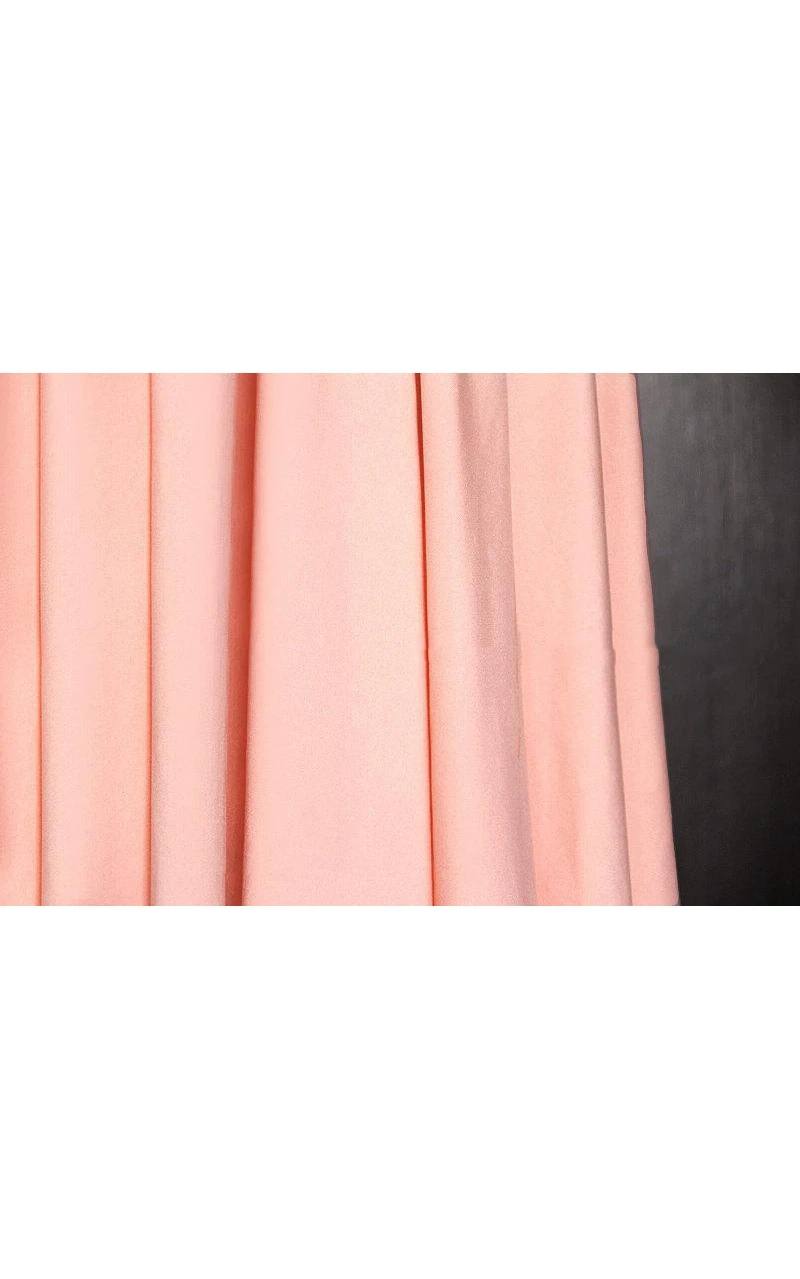 Peach Bridesmaid Convertible Wrap Full Length Dress