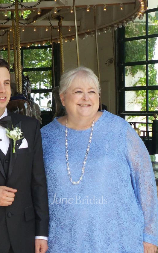 Plus Size Lace Blouse Mother of the Bride Dress