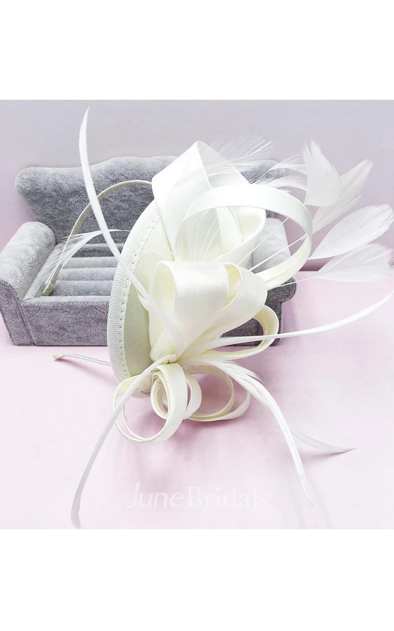 Original Europe And The United States Sapphire Blue Satin Hair Band Hair Band Bridal Wedding Dress Red Headdress