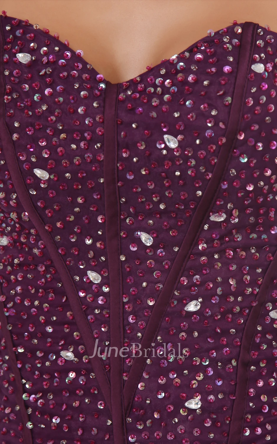 Lavish A-Line Princess Ball Gown With Organza Ruffles And Crystal Detailing