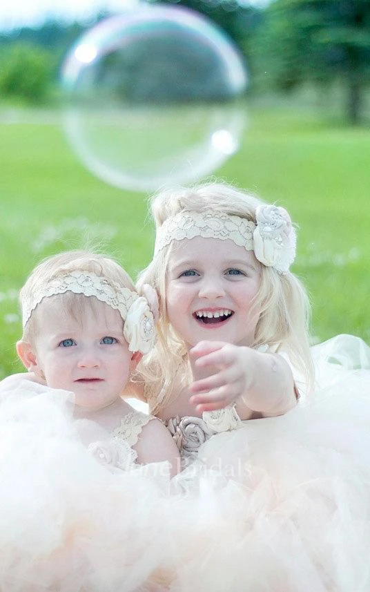 One-shoulder Tulle Pleated Dress With Flower