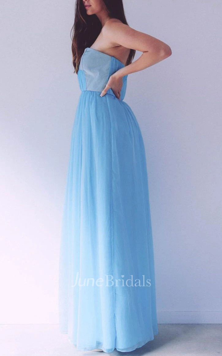 SweetHeat Blue Maxi Chiffon Dress