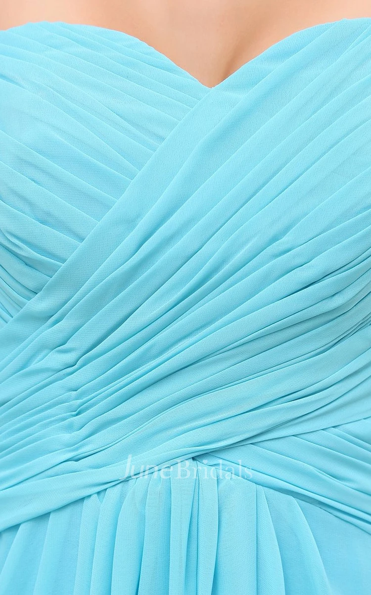 Sweetheart Long Dress With Basque Waist