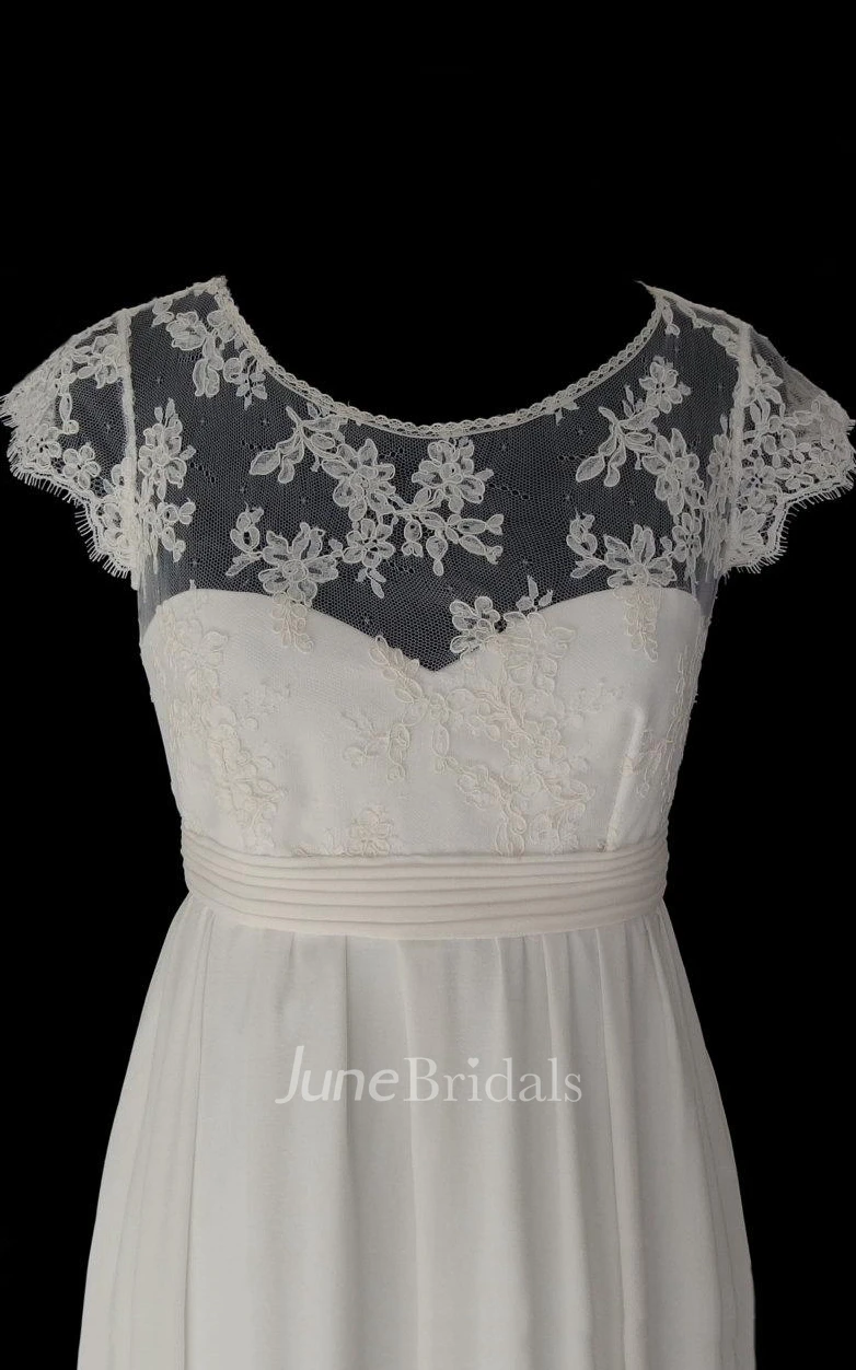 Wedding Size Empire And Backless Dress