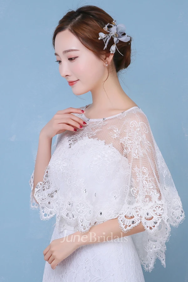 New Luxury Lace Cape Cape Shawl