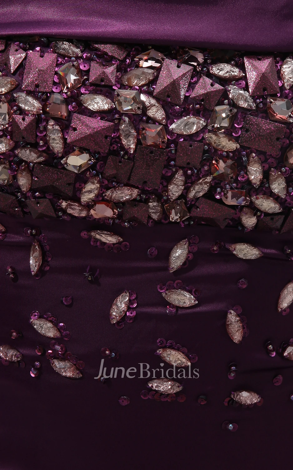 Single Siren Off Shoulder Sparkling Sexy Gown With Crystal