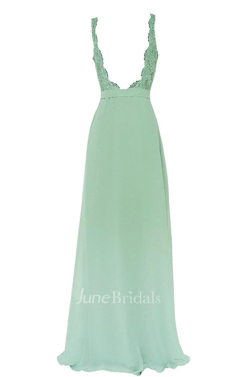 Exquisite Scalloped A-line Gown With Lace Appliques