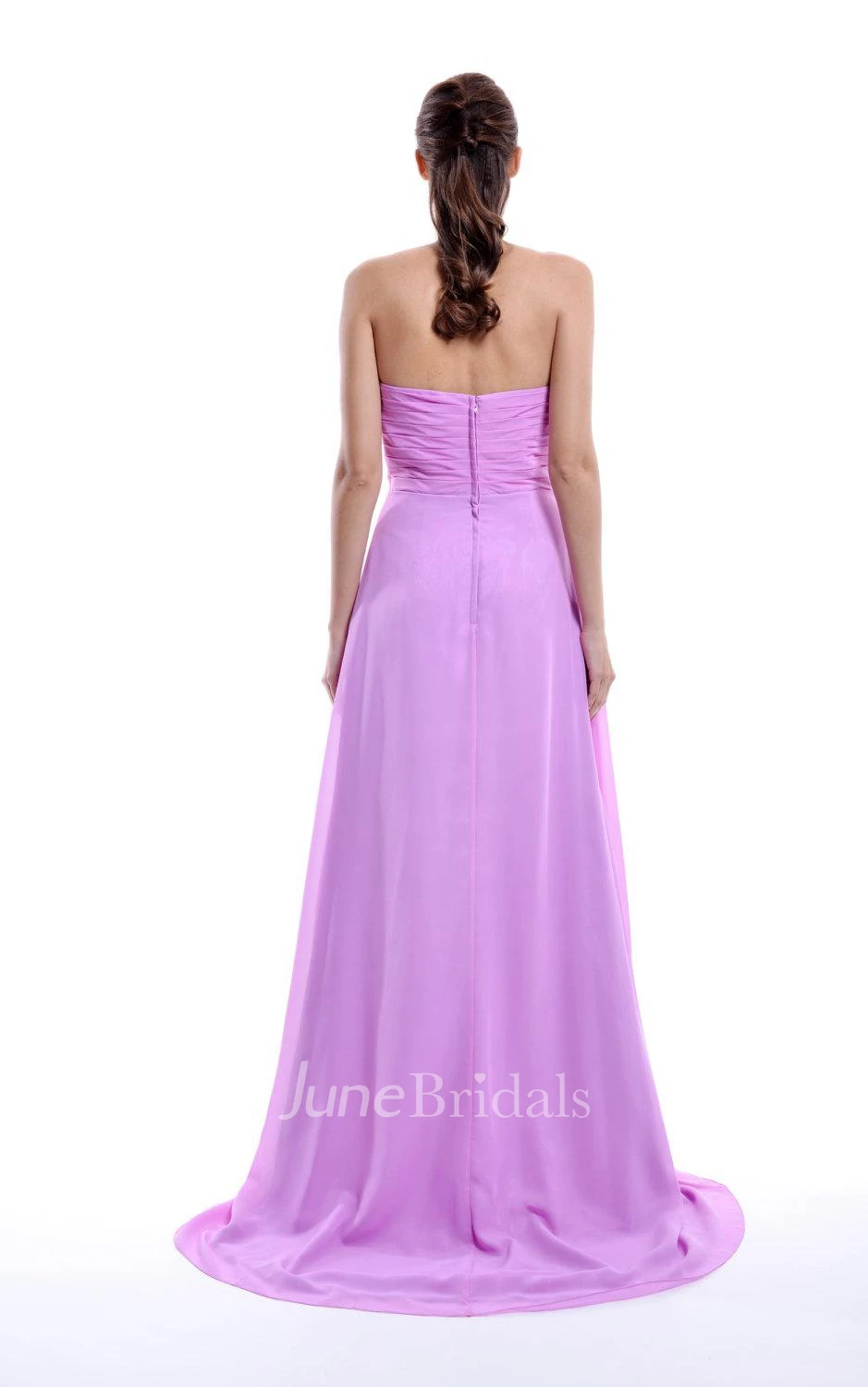 A-line Empire Sweetheart Empire Chiffon Dress