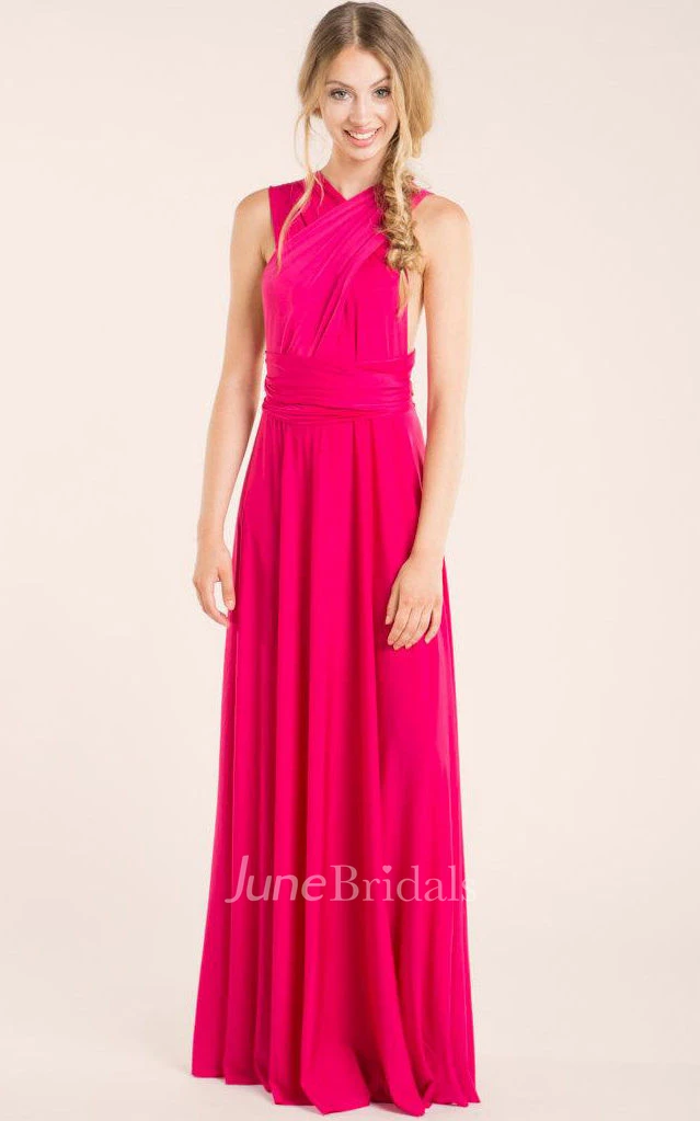 Long Fuchsia Infinity Dress