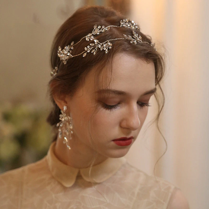 Original Handmade Crystal Rhinestone Headbands and Rings