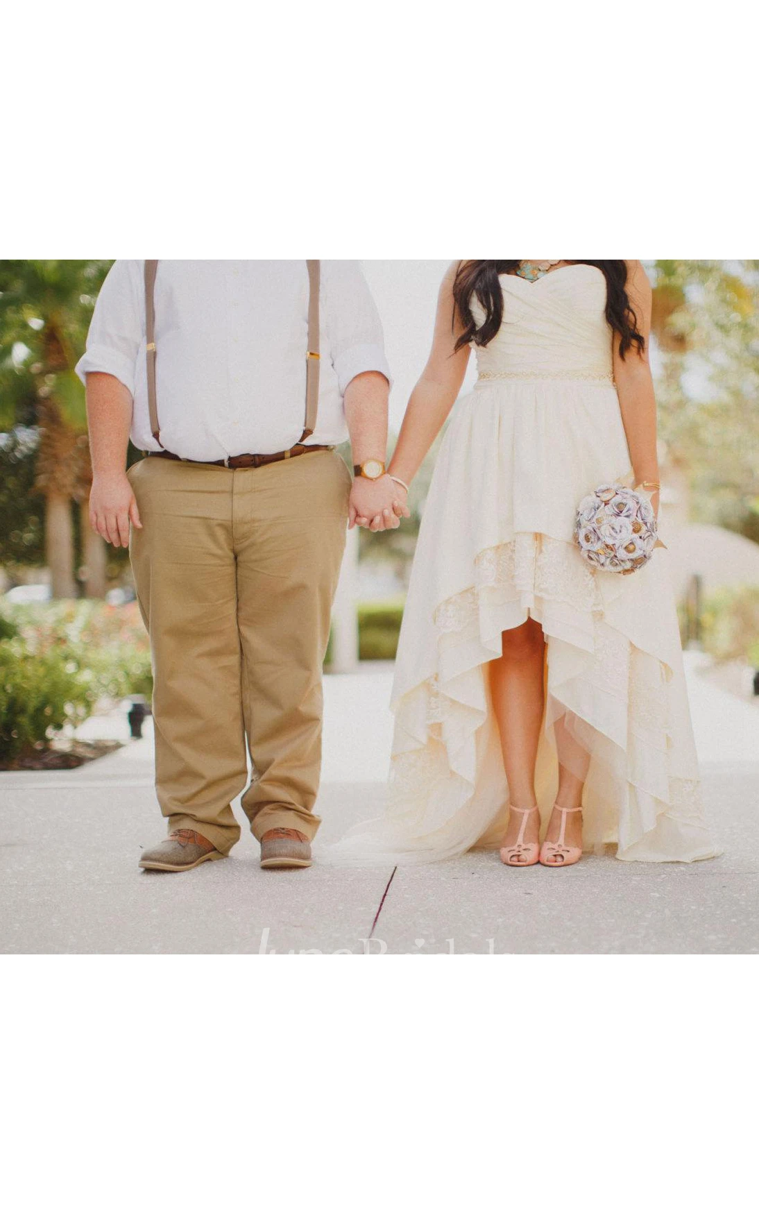 Bohemian Wedding With High Low Hem Stella By Starlight Dress