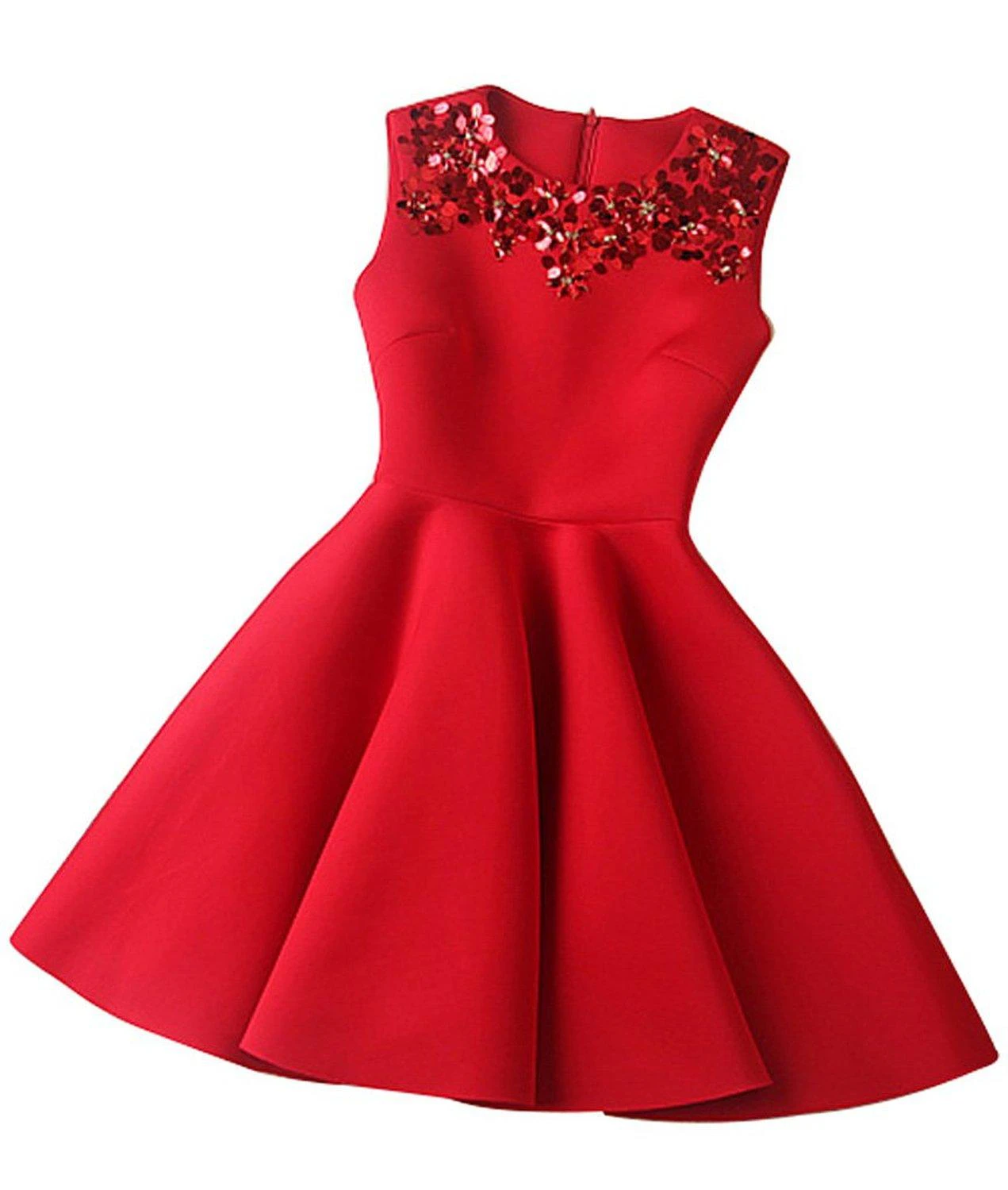 Gorgeous A-Line Sleeveless Homecoming Dress With Sequins