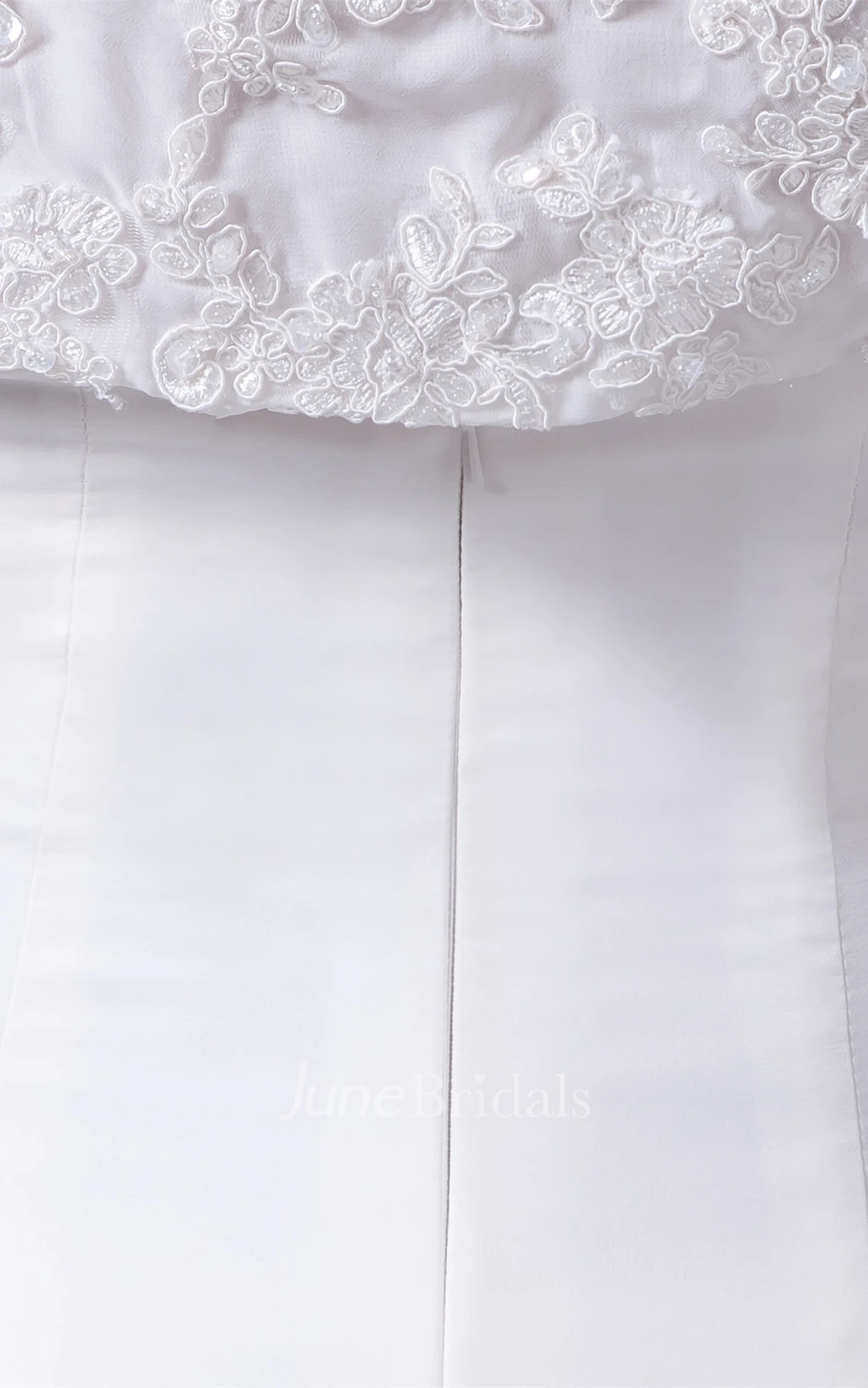 Strapless Chiffon Sheath Dress with Lace and Bolero