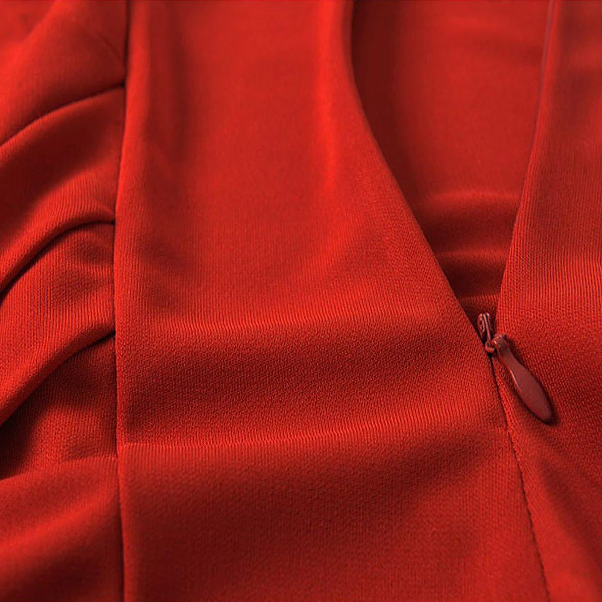 Cap-sleeved V-neck Sheath Dress With Pleats