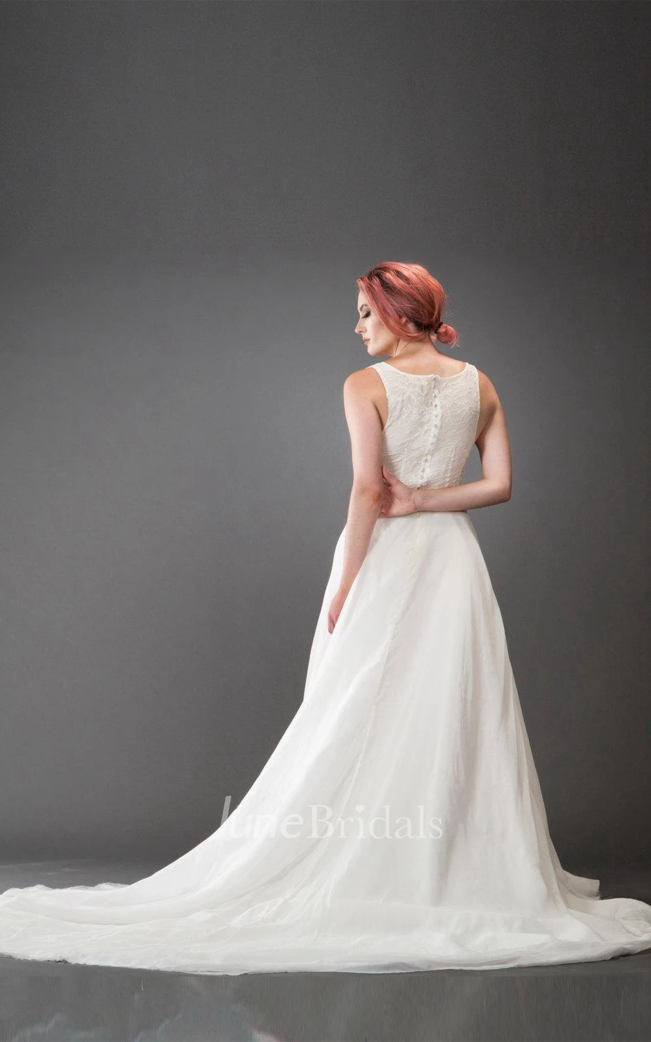 Swan River Daisy Skirt Bridal Skirt Chiffon Skirt 3Ft Train Dress