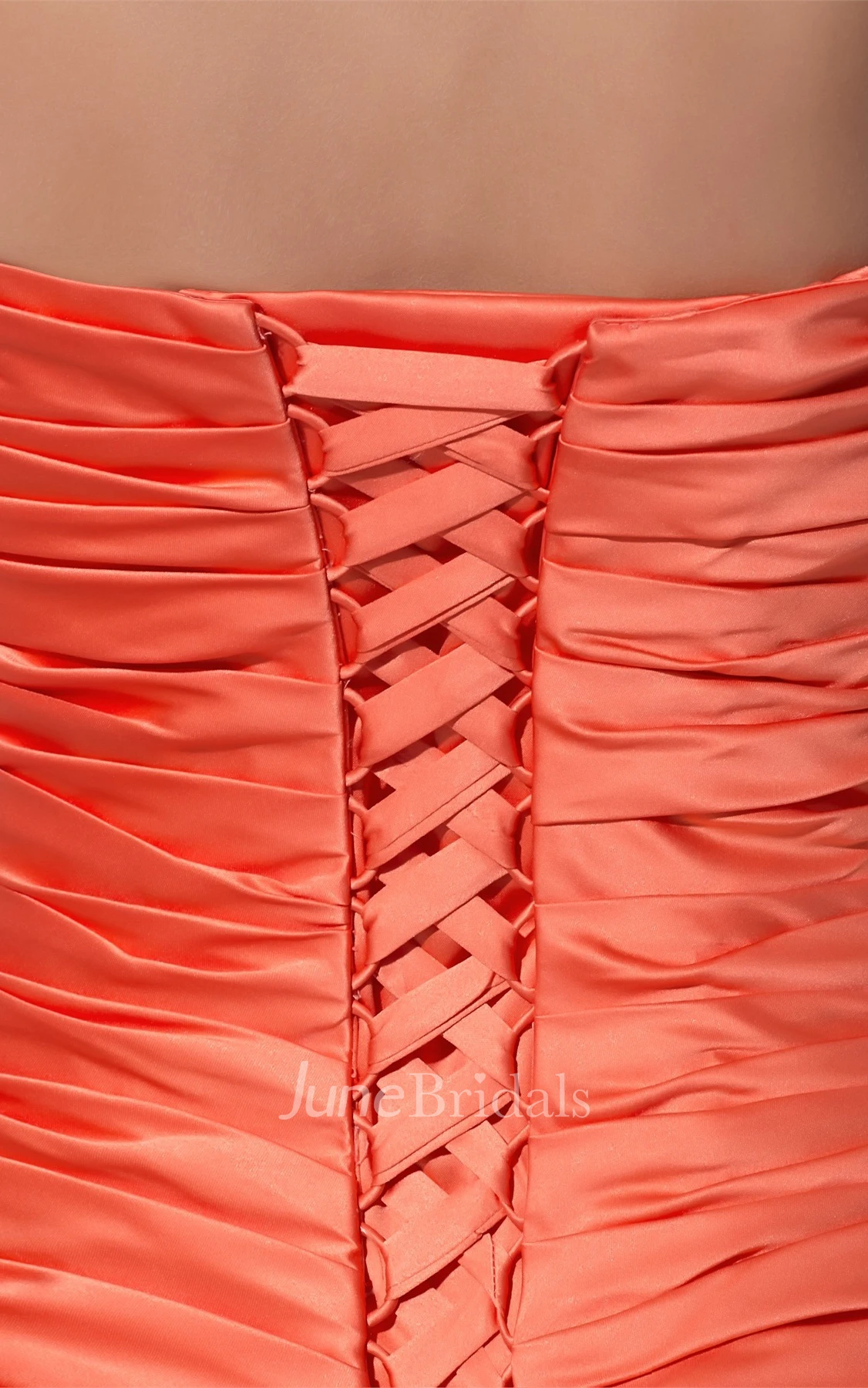 Sweetheart Criss-Cross Ruched Ball Gown with Stress and Appliques