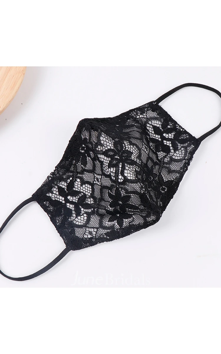 Non-Medical Lace Appliqued Wedding Face Masks