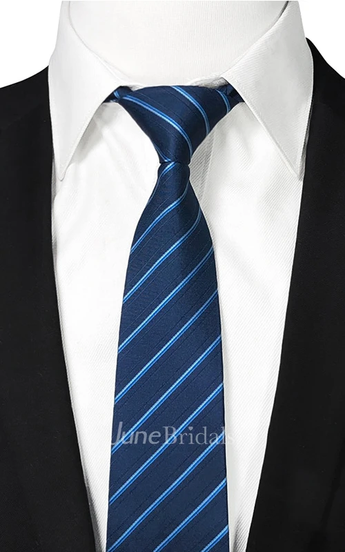 Striped Satin Wide Tie-12 Color Options