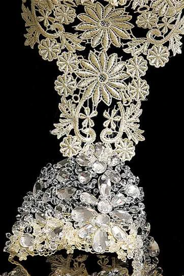 Pearl High Neck Sleeveless Mermaid Satin Gown With Peplum