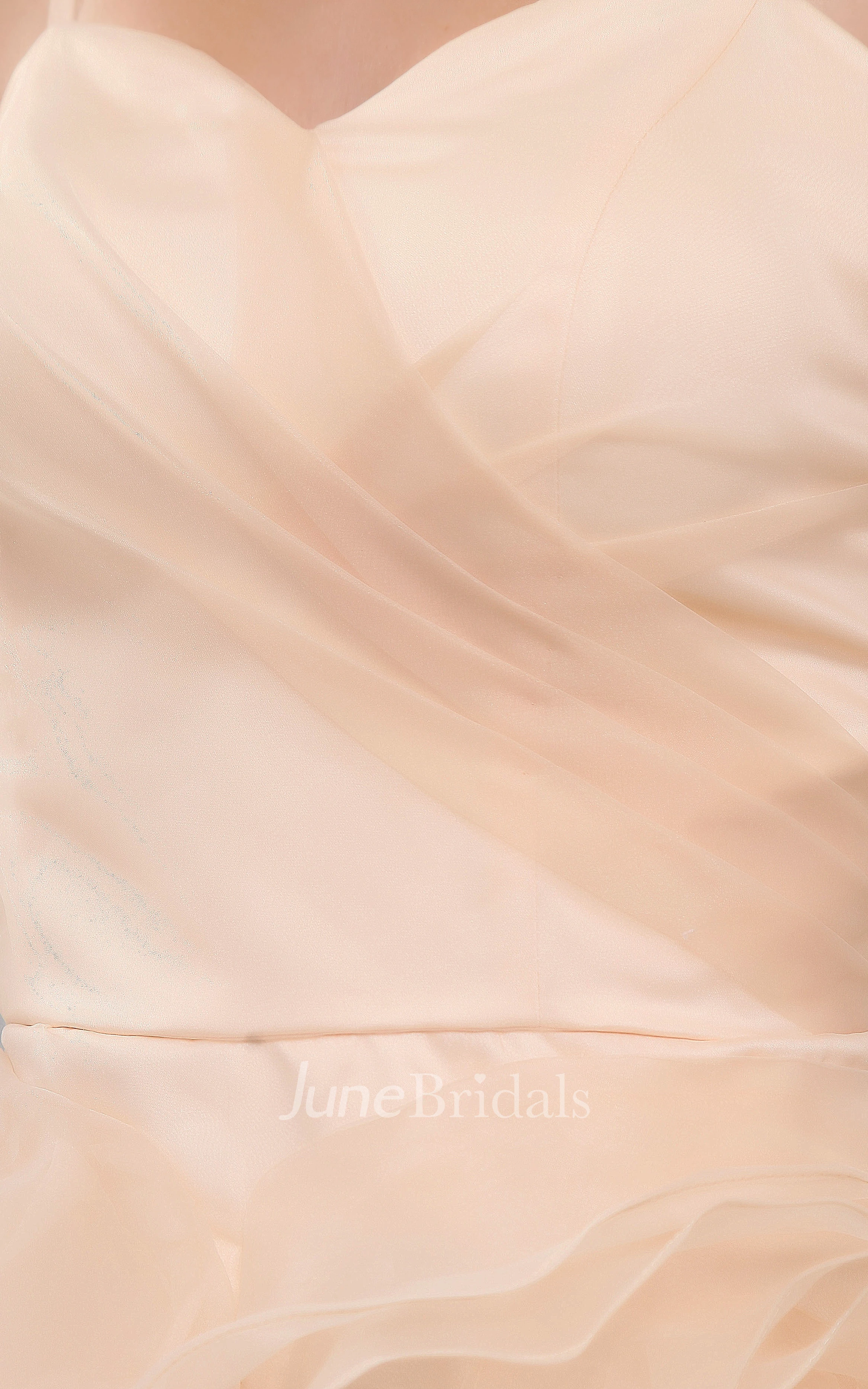 Sleeveless Chiffon Mini Dress With Spaghetti Straps and Flowers