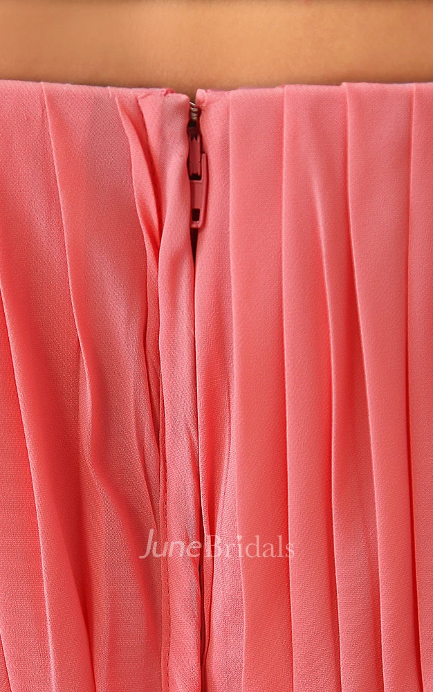 Gossamery Strapless Style Maxi Dress With Zipper Back