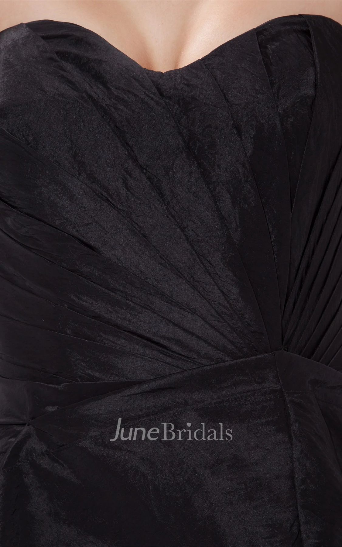 Asymmetrical Sweetheart Ruched Dress with Pick Up and Front Slit