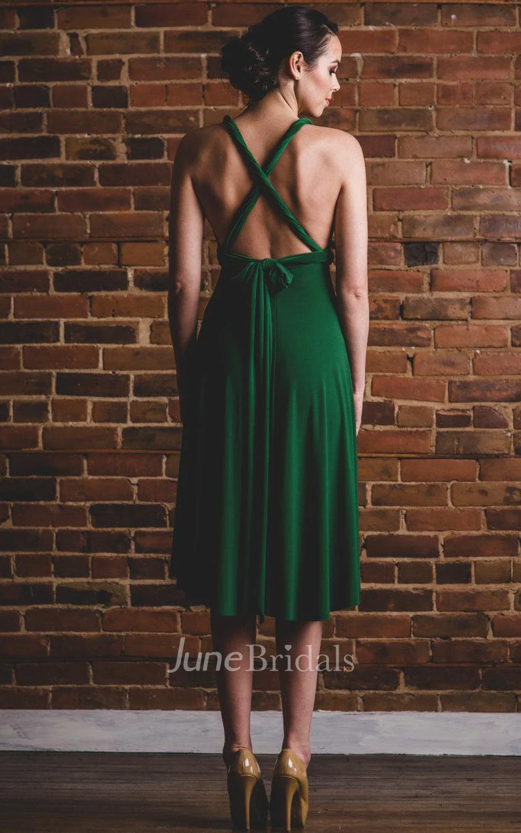 Coralie Hi Low Infinity Flowy Convertible Bridesmaid Octopus Wrap Weddings Prom Maternity Dress