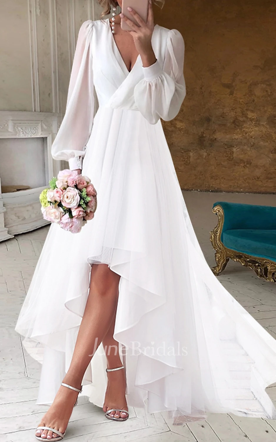 Long flowy wedding dresses hotsell