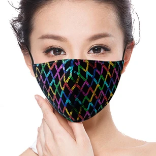 Non-Medical Stunning Sequins Face Mask