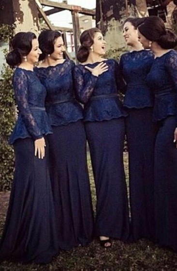 maid of honor navy blue dresses