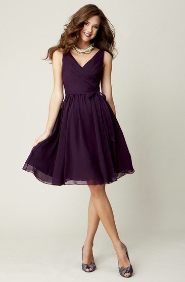 plum bridesmaid dresses long