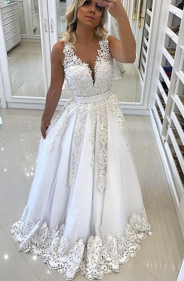 boho white prom dress