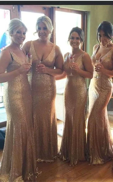 Rose gold bridesmaid dresses best sale plus size