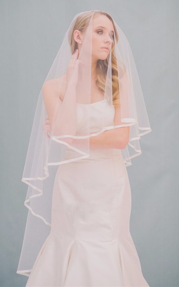 Medium And Short Single-layer Simple Wedding Veil