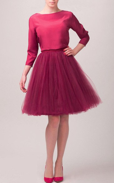 Cherry Blouse Tulle Dress