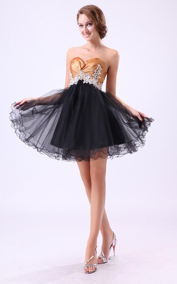 Sweet Sixteen Dress Sheer Lace Corset and Boning Sparkling Sweetheart Neckline