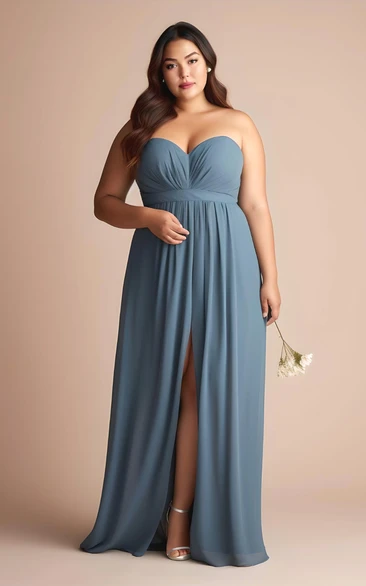 Ice blue plus sales size bridesmaid dresses