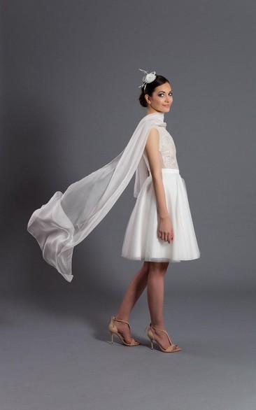 Circle Tulle Off White Skirt Bridal Skirt Gown Dress