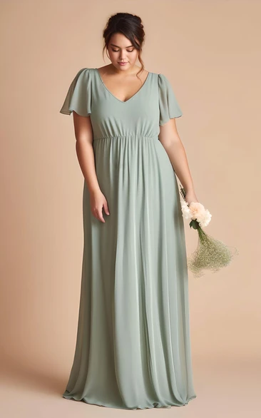 Plus Size Turquoise Bridesmaid Dress