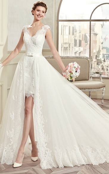 50s Style Off The Shoulder Tea Length Full Skirt Wedding Dress,Rockailly  Wedding Dress,20081620