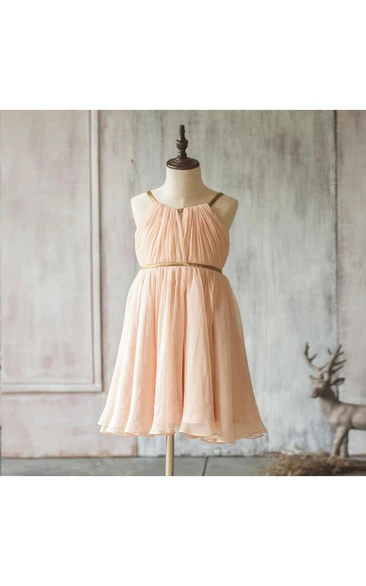 Peach junior 2024 bridesmaid dresses