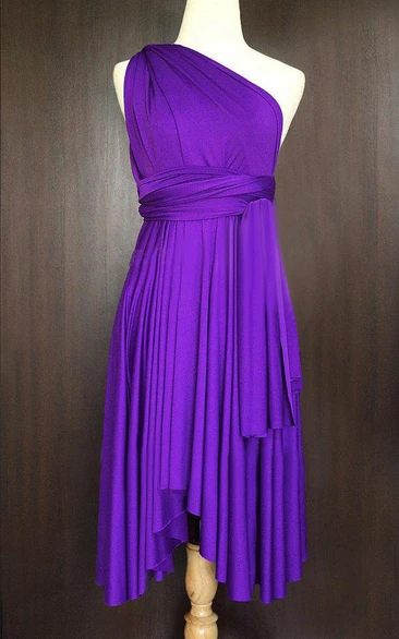 Purple Convertible Wrap Dress