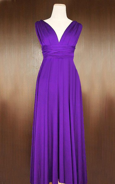 Barney Infinity Convertible Wrap Full Length Dress