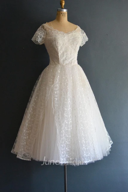 Jacqui 50S Wedding Vintage Wedding Dress - June Bridals