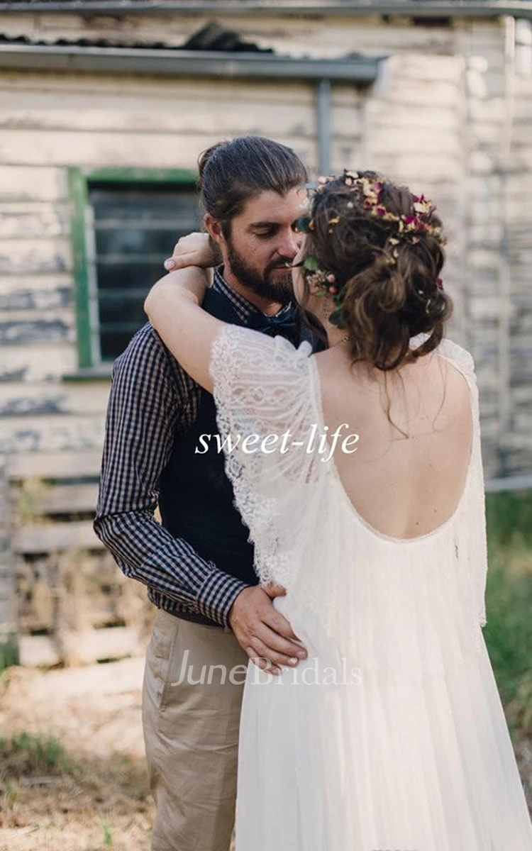 Short Hippie Wedding Dress