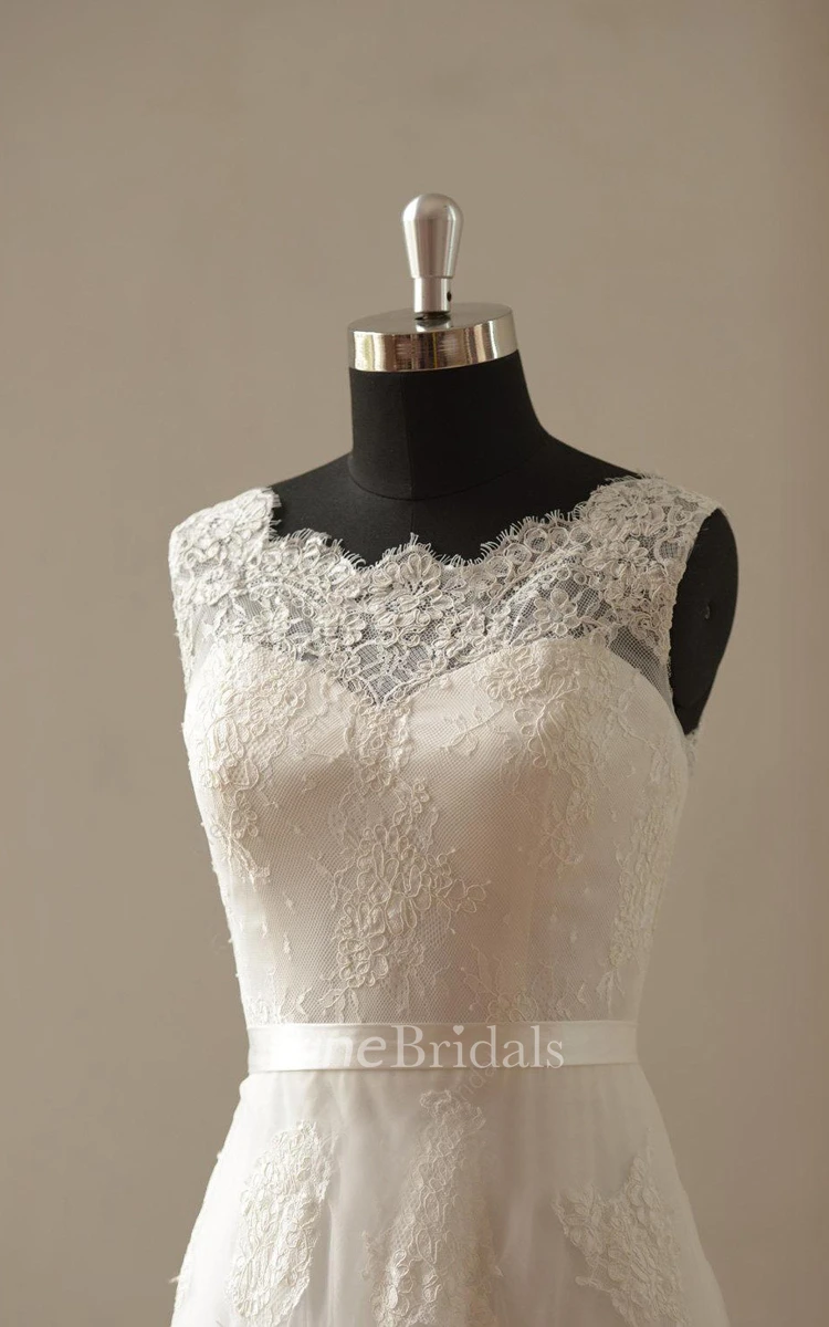 Ivory A Line Lace Wedding Weddig Dress