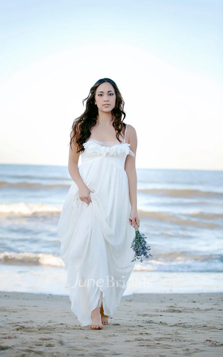 Wedding Romantic Bohemian Wedding Gown Lace Beach Maxi Lace Dress