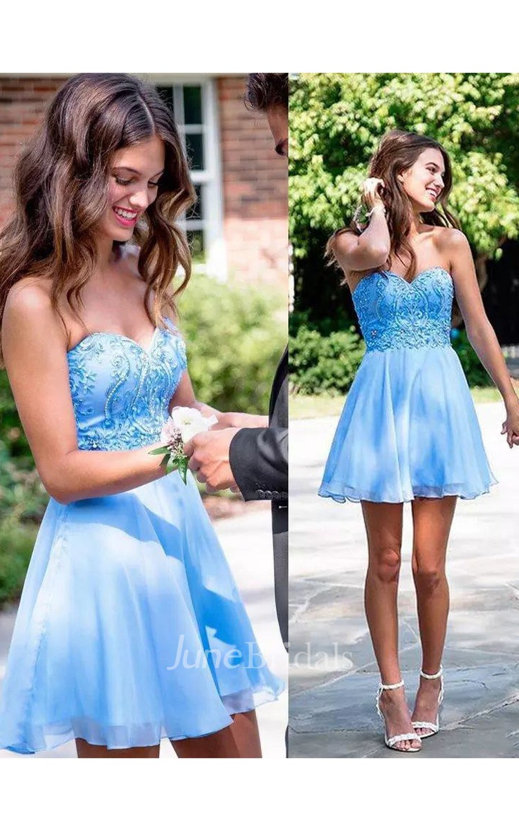 Short Chiffon Homecoming Dresses