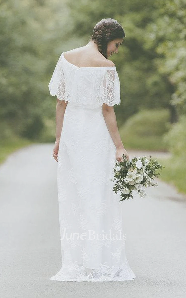 Lace Vintage Boho Light Lace Wedding Dress